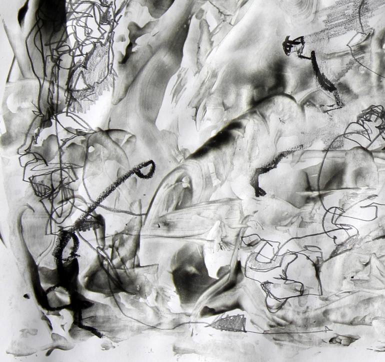 Original Abstract Drawing by Paolo Mennea