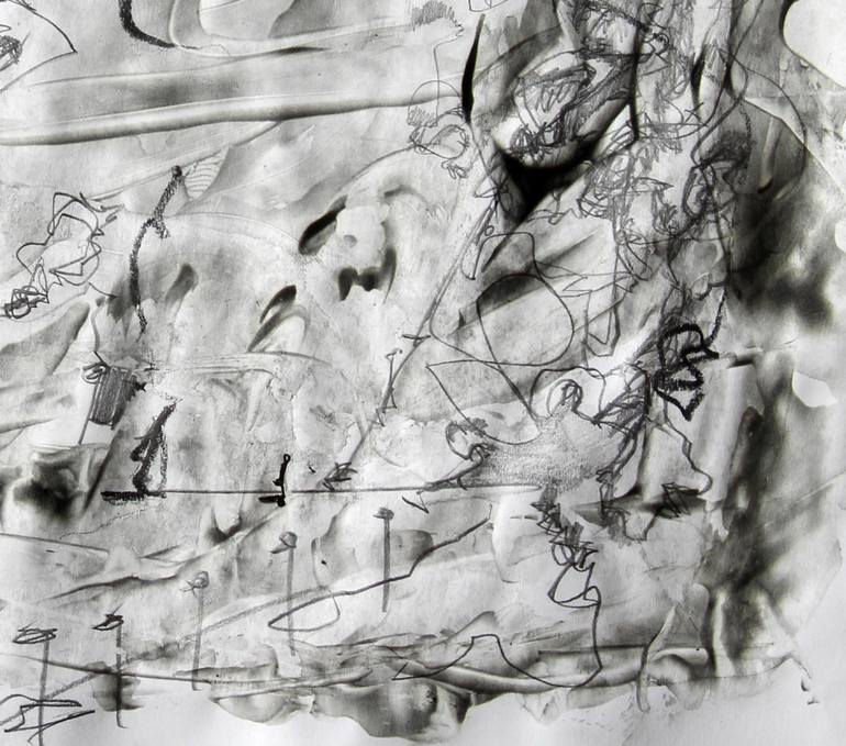 Original Abstract Expressionism Abstract Drawing by Paolo Mennea