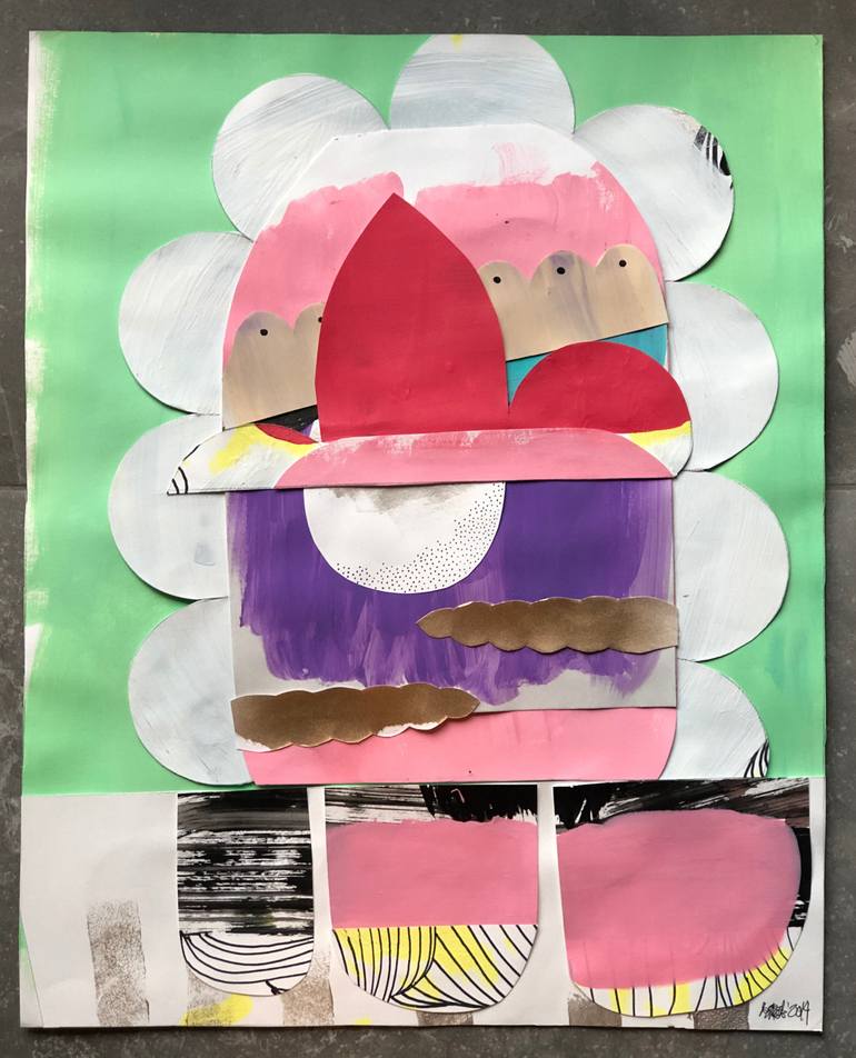 Original  Collage by maggie kempinska