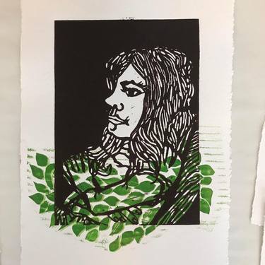 Original Expressionism Botanic Printmaking by Lydia Roelofsen