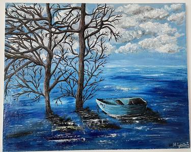Print of Boat Paintings by Maja Subotić