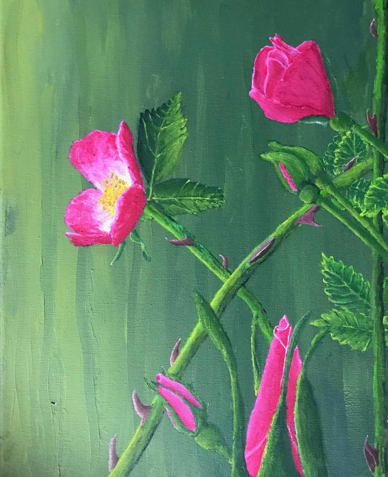 wild rose painting