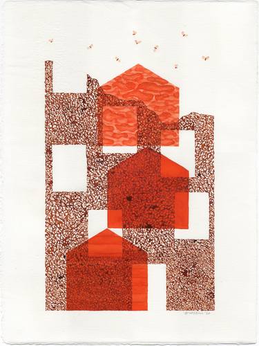 Original Abstract Architecture Drawing by Otarebill Liberato