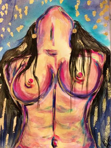 Print of Expressionism Erotic Paintings by Ana Arana