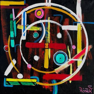 Original Abstract Painting by L THE ROVER