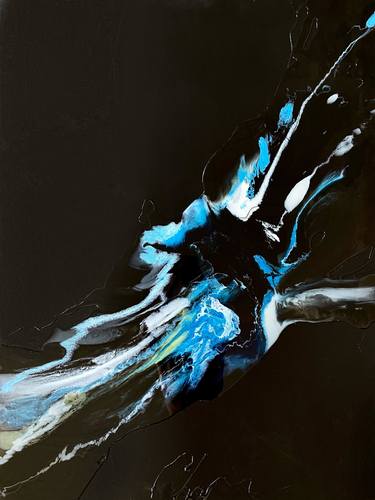 Original Abstract Water Painting by Lena Cher