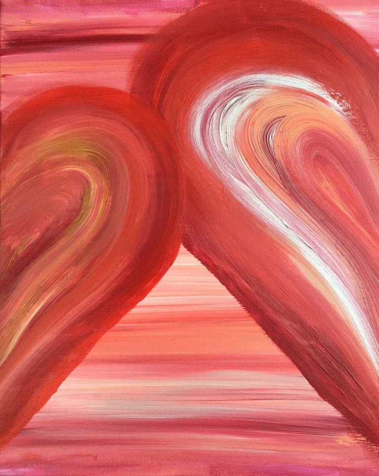 Tasty Passion | Acrylic Canvas | Abstract Painting | Hearts | Love