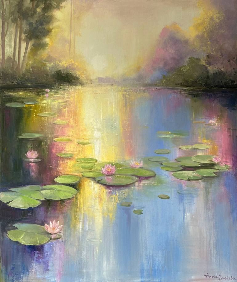 Original Photorealism Landscape Paintings by Daryna Ivashchenko