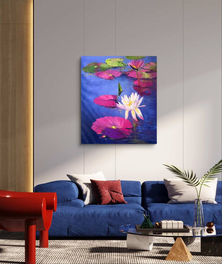 Original Photorealism Floral Painting by Daryna Ivashchenko