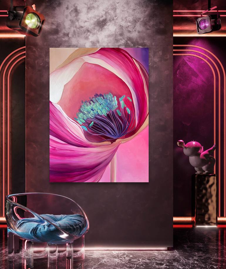 Original Modernism Floral Painting by Daryna Ivashchenko