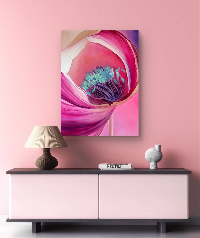 Original Modernism Floral Painting by Daryna Ivashchenko