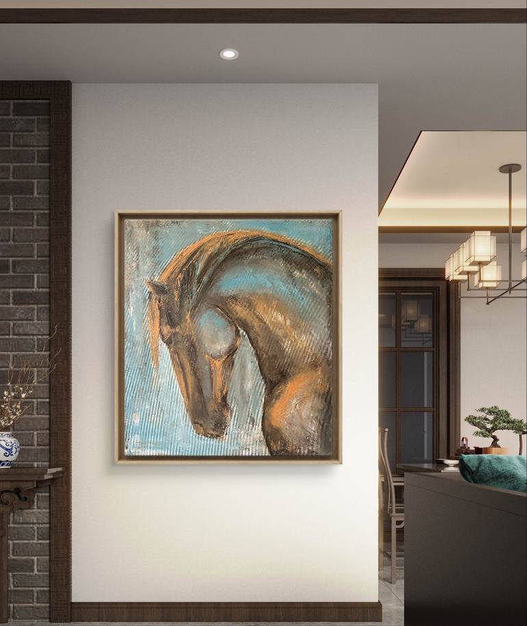 Original Abstract Animal Painting by Daryna Ivashchenko