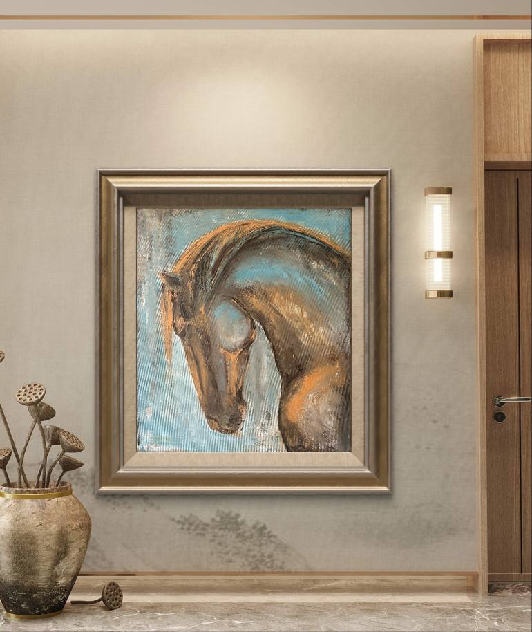 Original Abstract Animal Painting by Daryna Ivashchenko