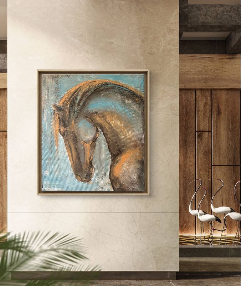 Original Abstract Animal Painting by Daryna Ivashchenko