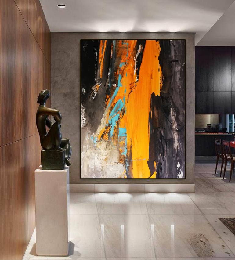 Original Abstract Expressionism Abstract Painting by Daryna Ivashchenko