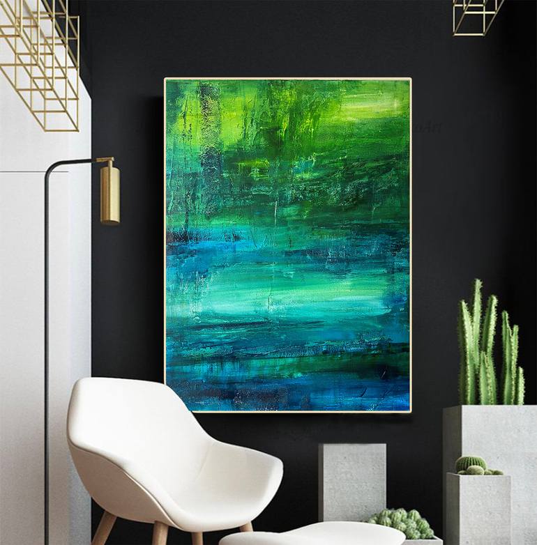 Original Abstract Expressionism Abstract Painting by Daryna Ivashchenko