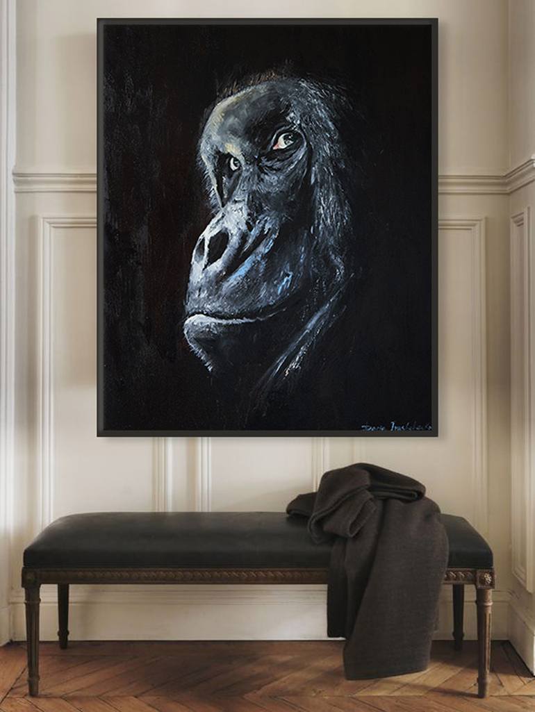 Original Expressionism Animal Painting by Daryna Ivashchenko