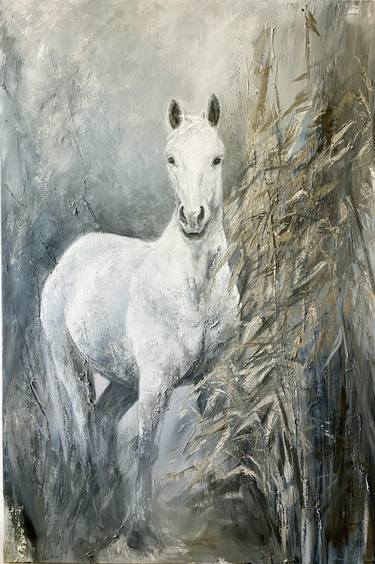 Large textured horse painting thumb