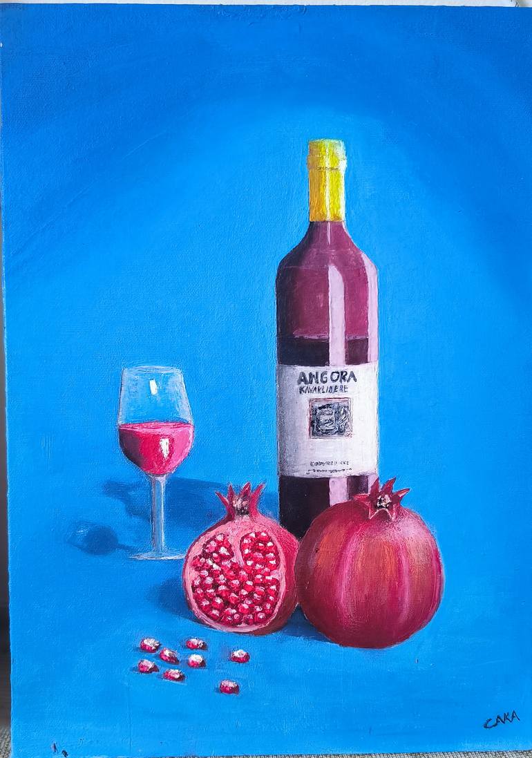 Original Realism Food & Drink Painting by Mustafa Cakar