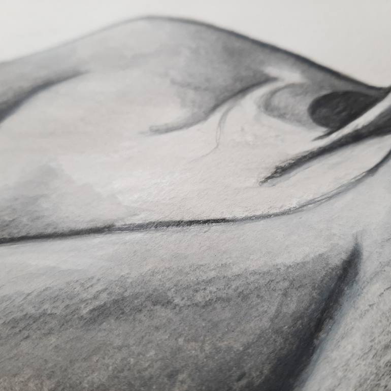 Original Figurative Nude Drawing by Nofar Horovitz