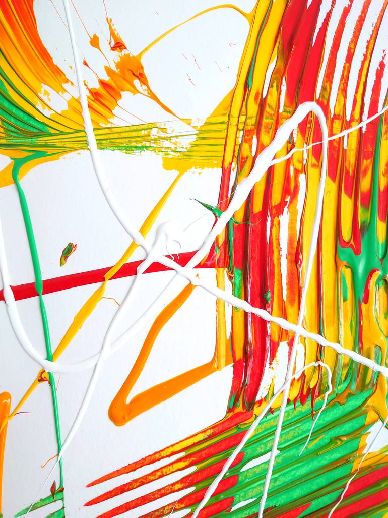 Original Modernism Abstract Painting by Dr Petra Dippold-Goetz