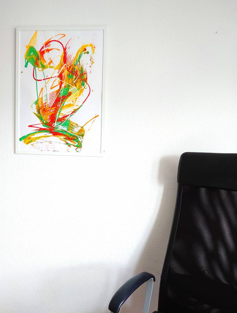 Original Modernism Abstract Painting by Dr Petra Dippold-Goetz