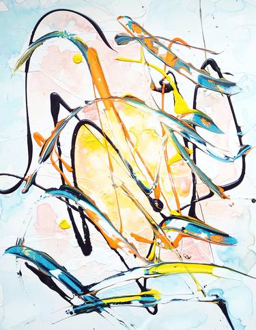 Original Abstract Expressionism Abstract Paintings by Dr Petra Dippold-Goetz