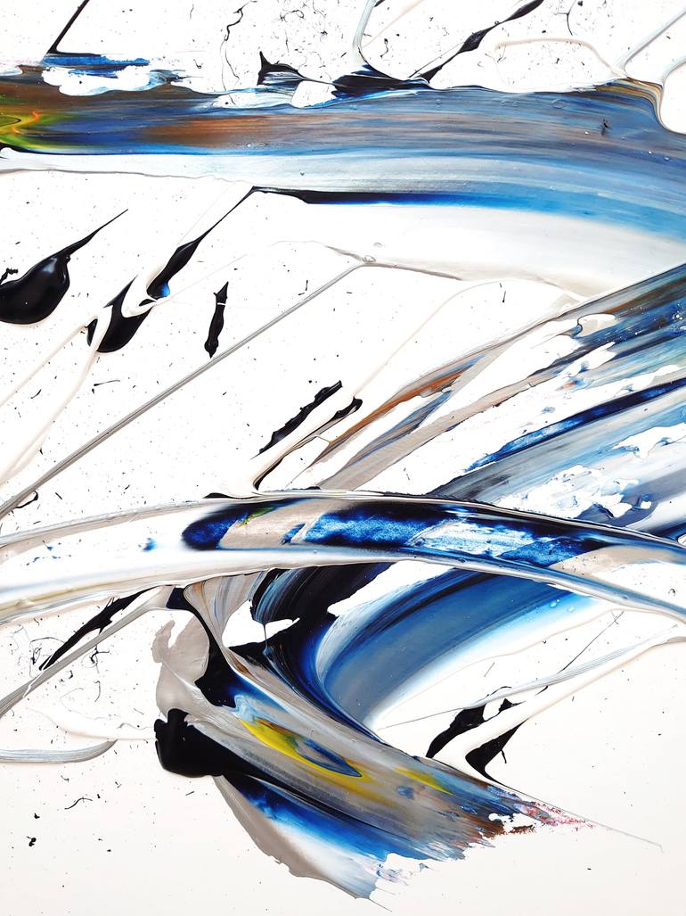 Original Abstract Expressionism Abstract Painting by Dr Petra Dippold-Goetz