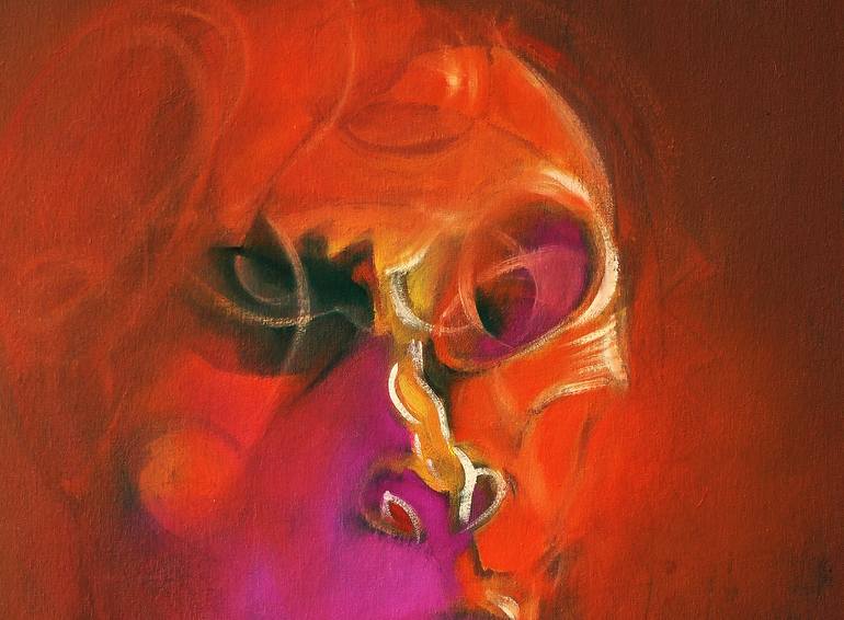 Original Cubism People Painting by Vladimir Davidia