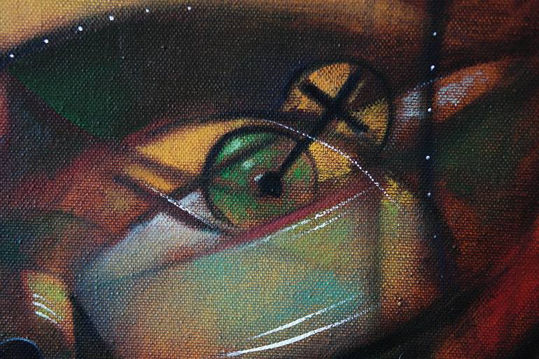 Original Cubism People Painting by Vladimir Davidia