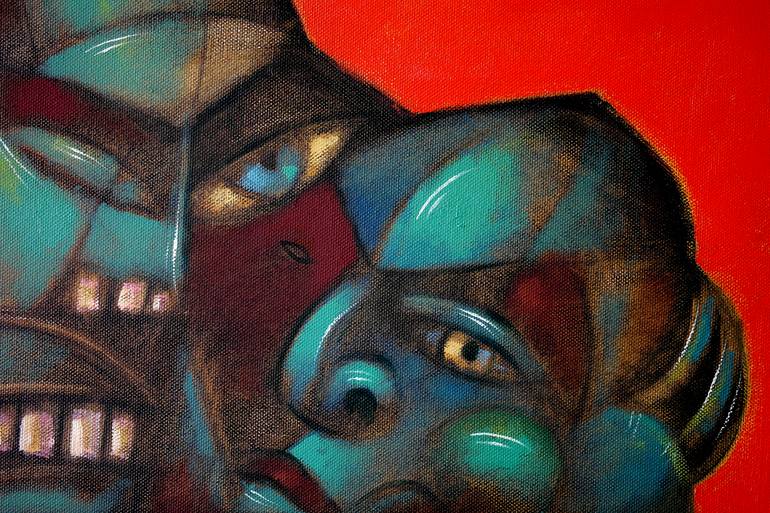 Original Conceptual Pop Culture/Celebrity Painting by Vladimir Davidia