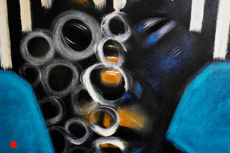 Original Abstract Expressionism Abstract Painting by Vladimir Davidia