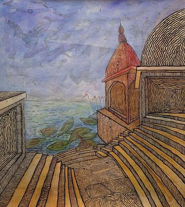 Original Abstract Architecture Paintings by Abhishek Pandey