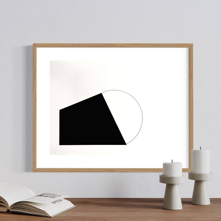 Original Abstract Geometric Painting by Peter Valcarcel