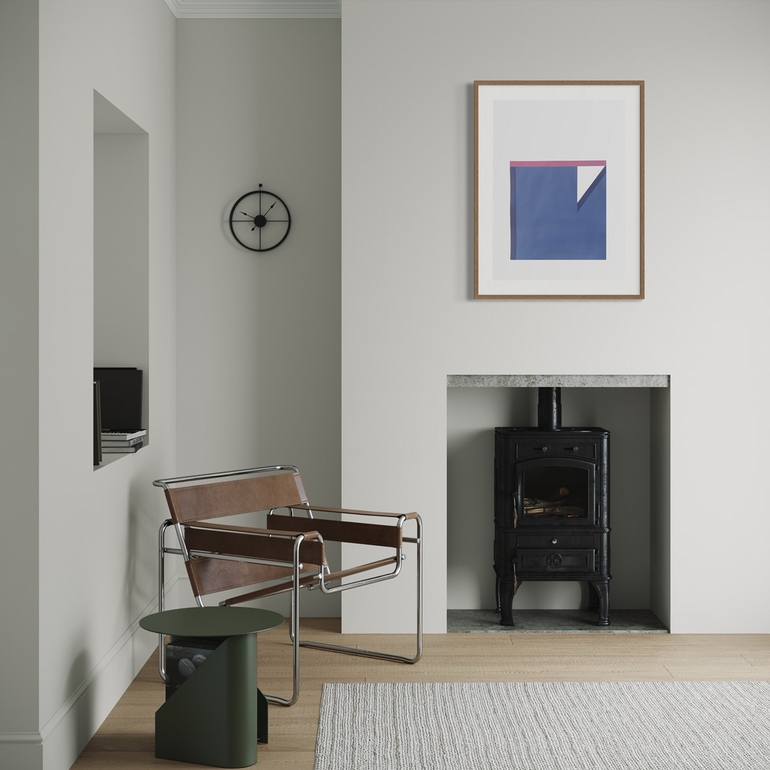 Original Minimalism Geometric Painting by Peter Valcarcel