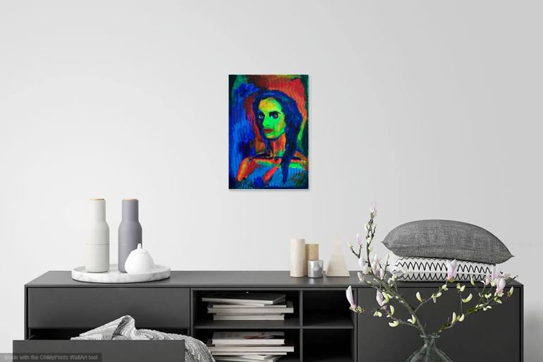 Original Expressionism Portrait Painting by Leo Schteinberg