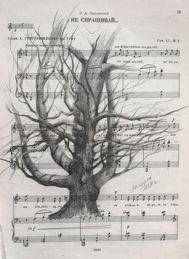 Original Conceptual Tree Drawings by Leo Schteinberg