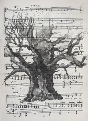 Original Music Drawings by Leo Schteinberg