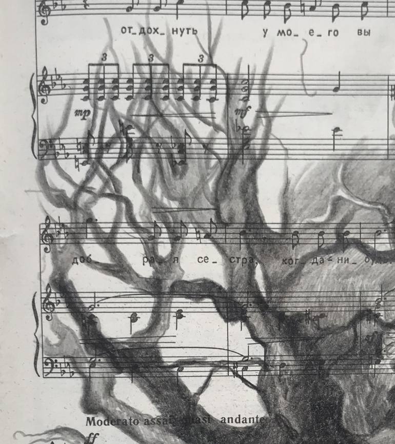 Original Fine Art Music Drawing by Leo Schteinberg