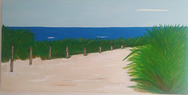 Original Modern Beach Painting by Isabel Grantte