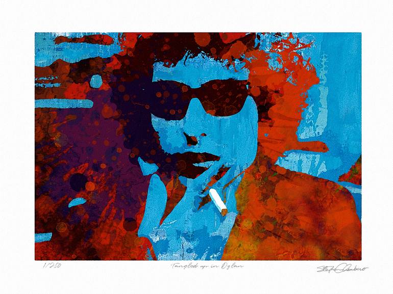 Original Pop Art Pop Culture/Celebrity Mixed Media by Stephen Chambers