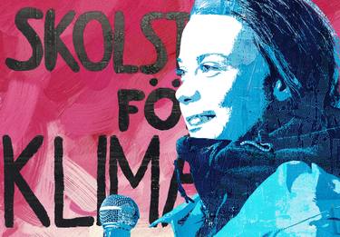 Greta Thunberg-School Strike for Climate - Limited Edition of 250 thumb