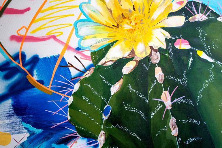 Original Contemporary Botanic Painting by Alejandra De La Torre