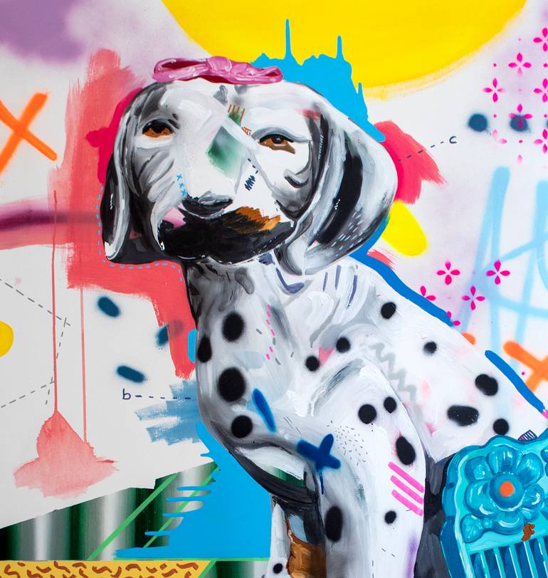 Original Pop Art Animal Painting by Alejandra De La Torre
