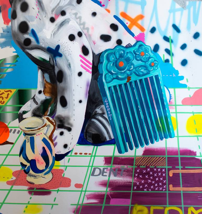 Original Pop Art Animal Painting by Alejandra De La Torre