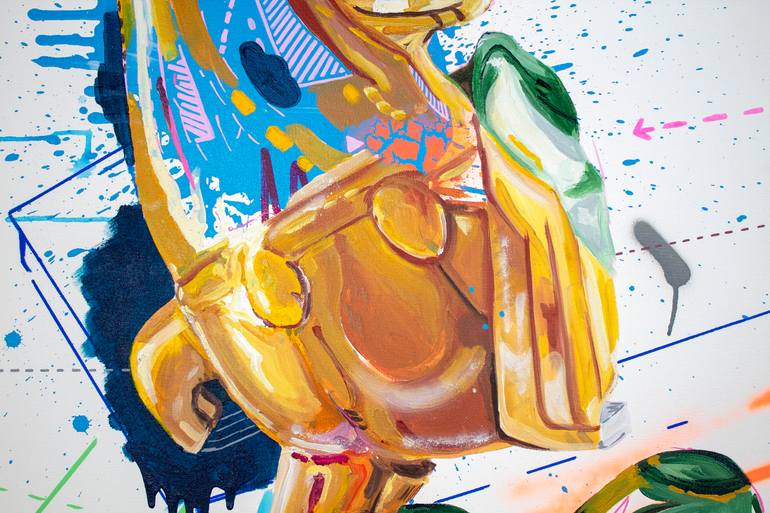 Original Conceptual Horse Painting by Alejandra De La Torre