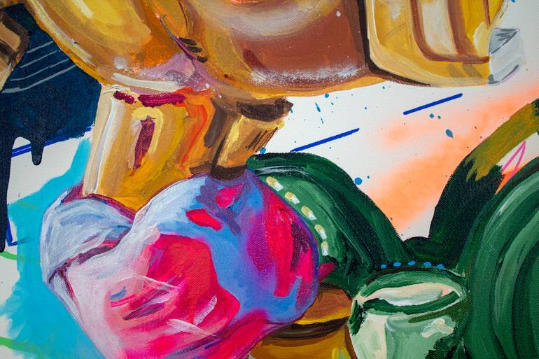 Original Conceptual Horse Painting by Alejandra De La Torre