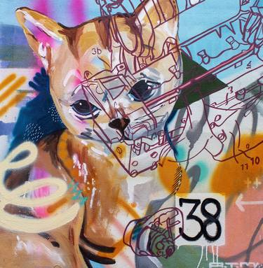 Print of Street Art Animal Paintings by Alejandra de la Torre