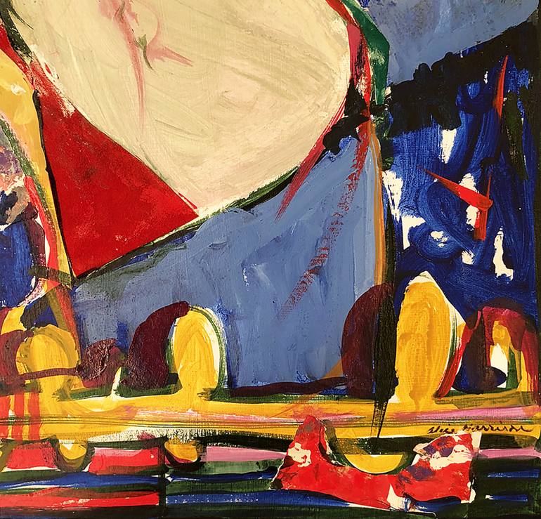 Original Abstract Painting by Alice Harrison | Abstract Art on Paper | Brighten the Day 2