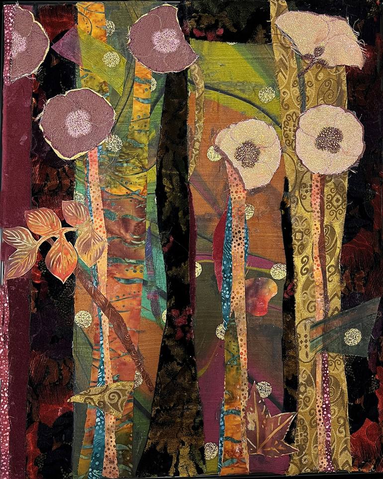 Print of Abstract Nature Collage by Alice Harrison